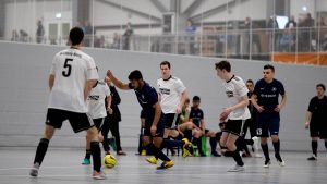 Die A- und B-Junioren spielten am 13. Januar in Abtnaundorf im Rahmen des 6. LVZ-SPORTBUZZER-Cups um die Hallenmeistertitel des FVSL. (Foto: Alexander Prautzsch)