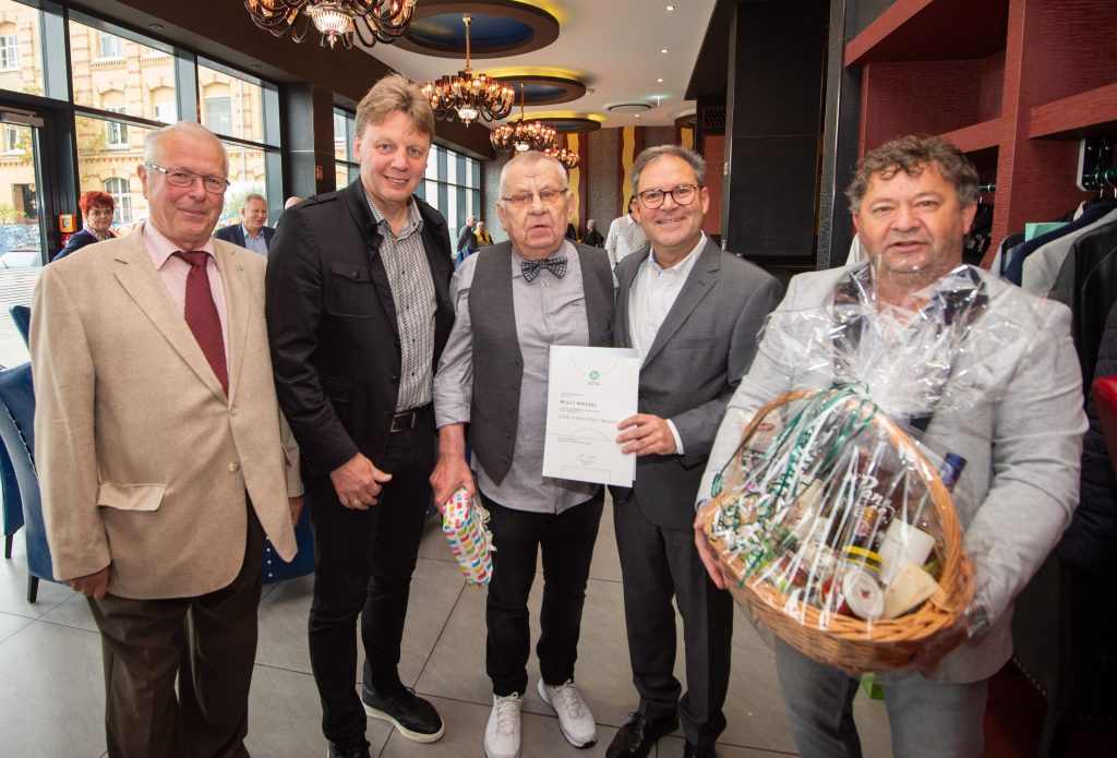 Ehrenpräsident Willi Wassel feierte seinen 80. Geburtstag