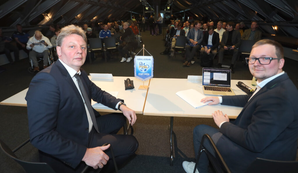 Verbandstag des FVSL am 02.12.2022 Präsident Dirk Majetschak und Vizepräsident Oliver Gebhardt leiteten den Verbandstag